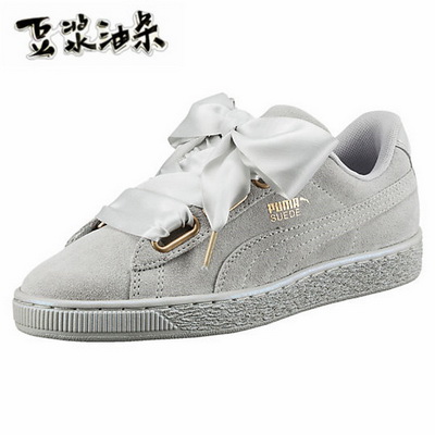 Puma Suede Basket Heart Women Shoes--002